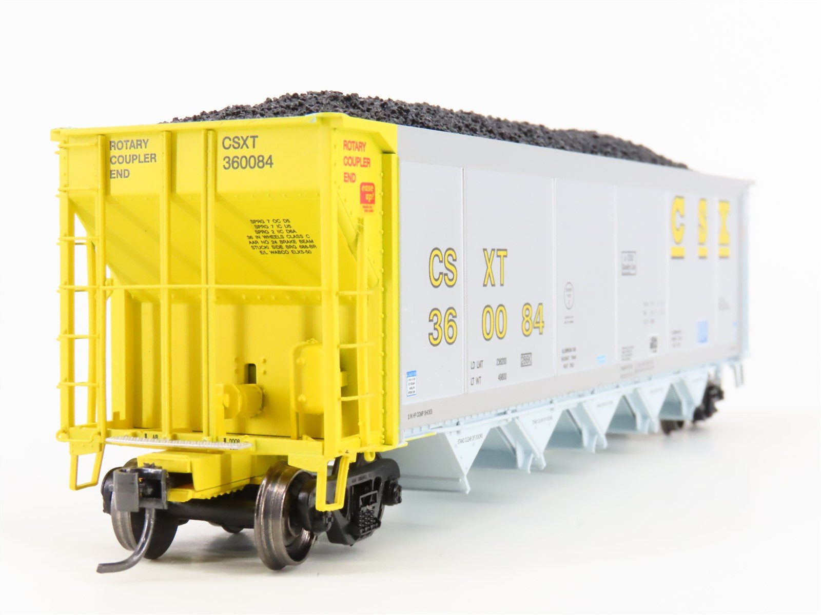 HO Scale ExactRail Evolution EE-1303-35 CSXT CSX 5-Bay Hopper #360084 w/ Load