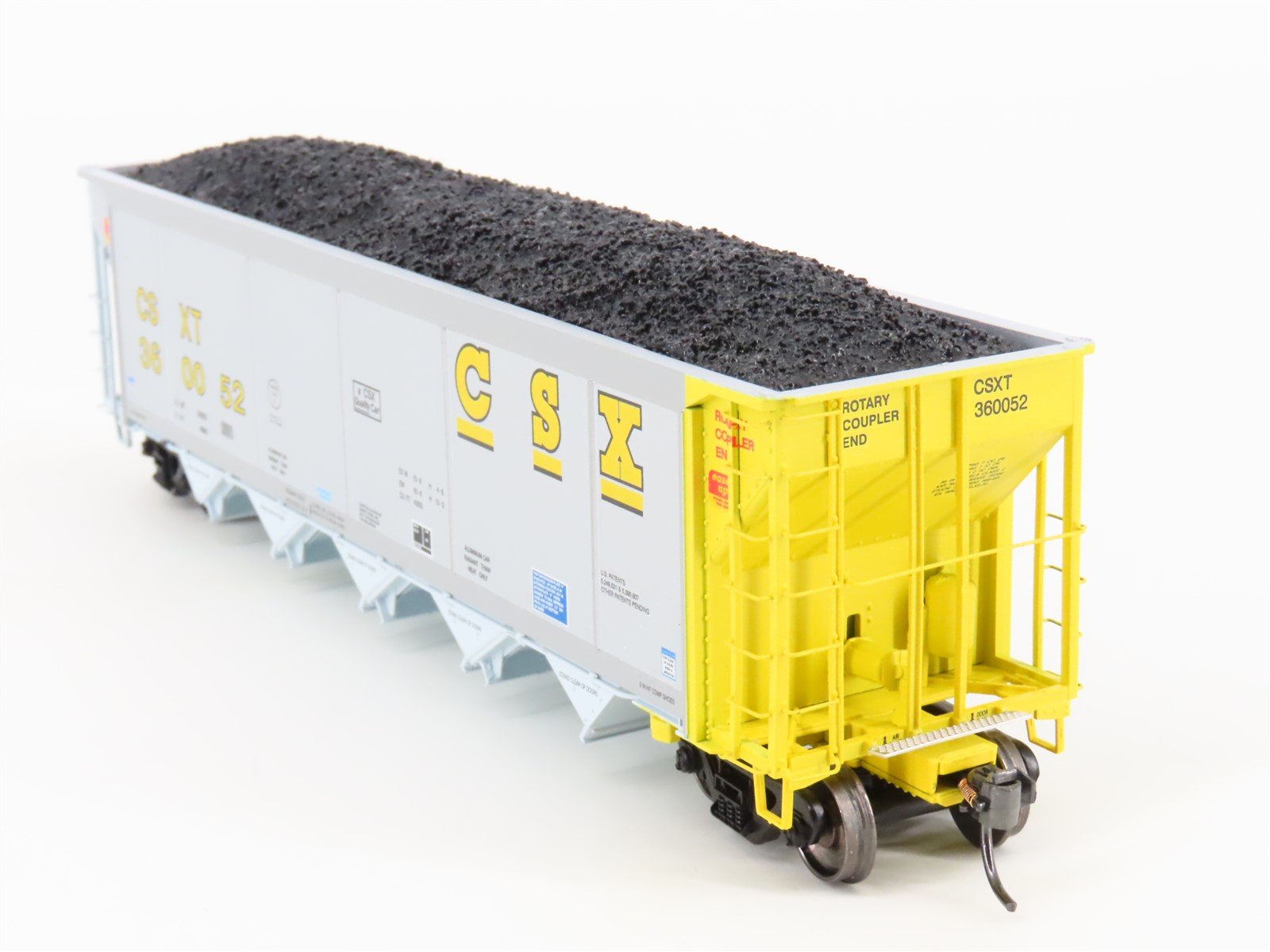 HO Scale ExactRail Evolution EE-1303-20 CSXT CSX 5-Bay Hopper #360052 w/ Load