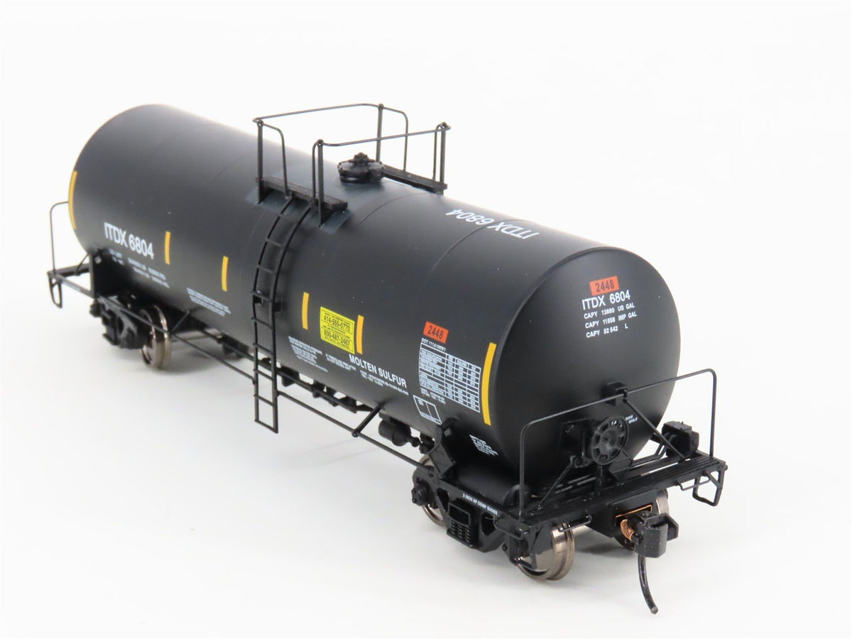 HO Scale Walthers Proto ITDX 40&#39; Trinity 14K Gallon Molten Sulfur Tank Car #6804