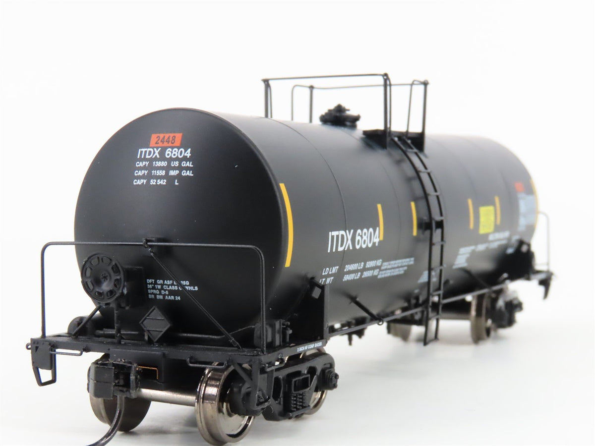 HO Scale Walthers Proto ITDX 40&#39; Trinity 14K Gallon Molten Sulfur Tank Car #6804