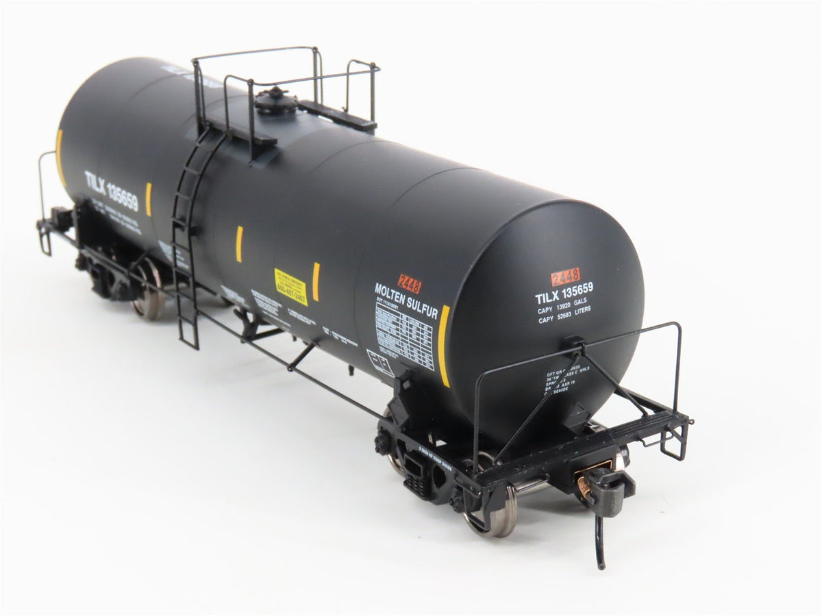 HO Walthers Proto 920-100011 TILX 40&#39; Trinity 14K Gal. Molten Sulfur Tank Car