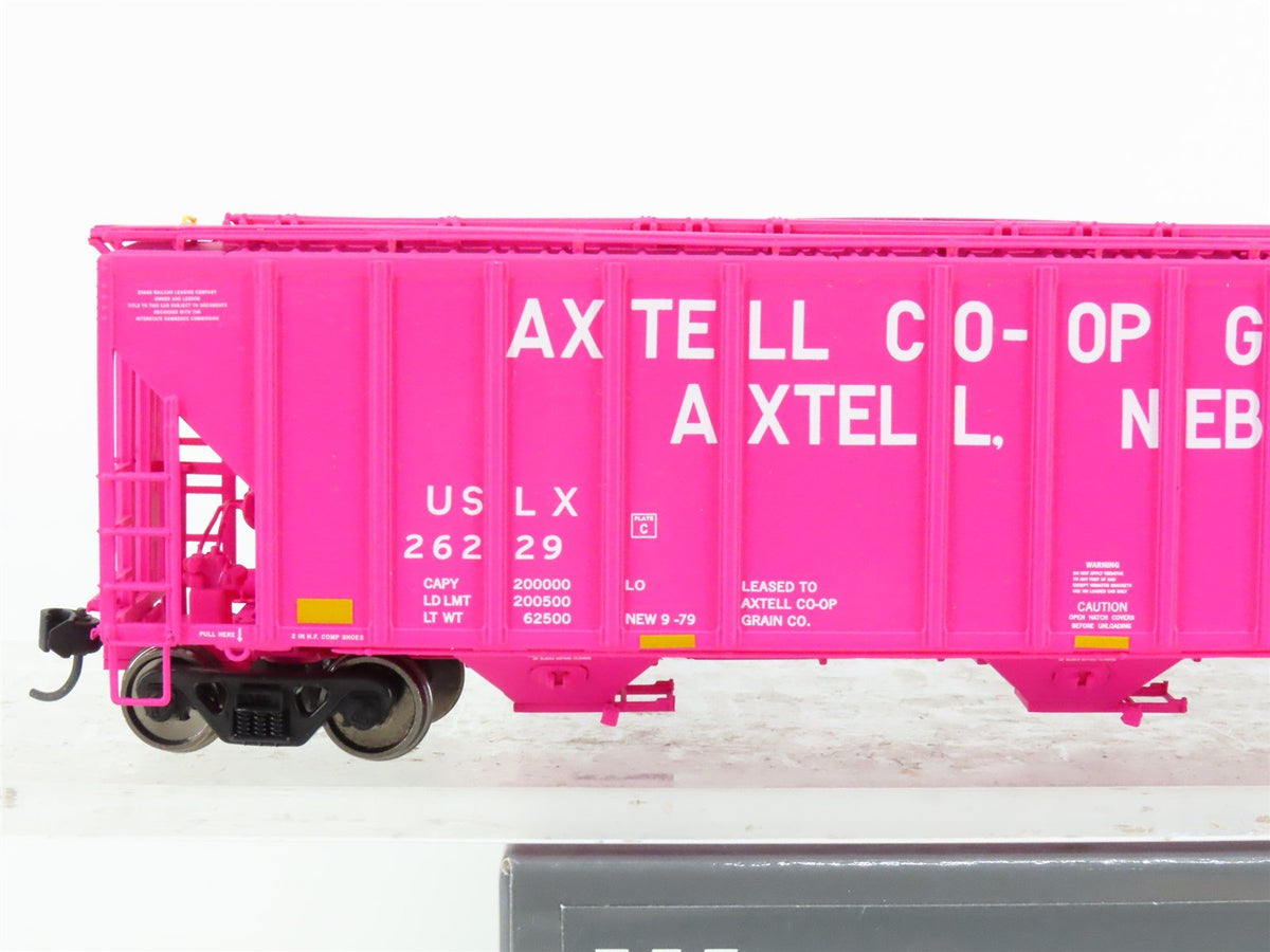 HO Walthers Proto 920-106115 USLX Axtell Co-Op Grain 3-Bay Cov&#39;d Hopper #26229