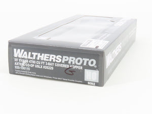 HO Walthers Proto 920-106115 USLX Axtell Co-Op Grain 3-Bay Cov'd Hopper #26229