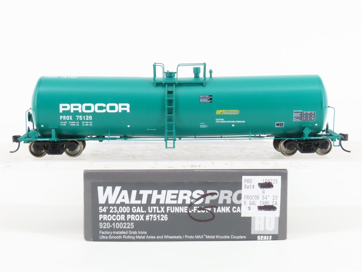 HO Walthers Proto 920-100225 PROX Procor 54&#39; 23K Gal. Funnel Flow Tank Car 75126