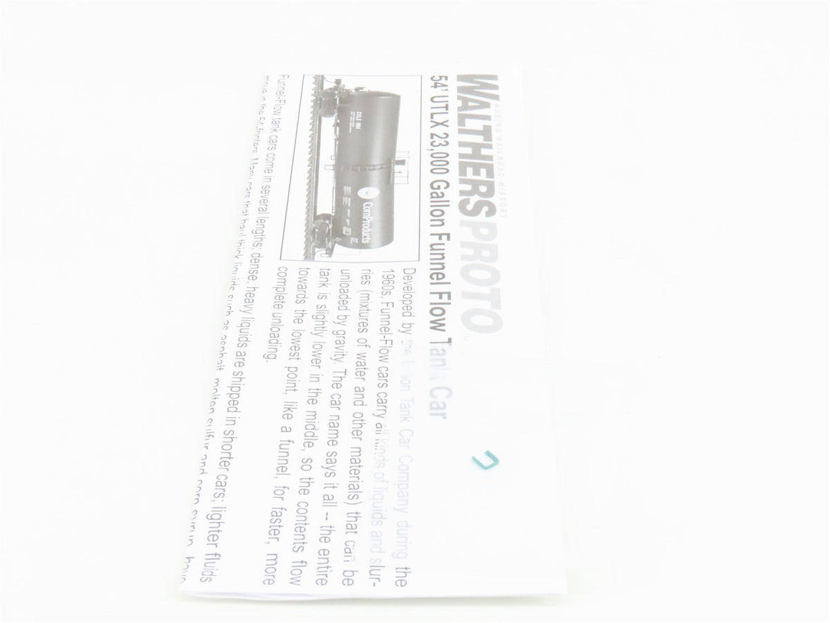 HO Walthers Proto 920-100225 PROX Procor 54&#39; 23K Gal. Funnel Flow Tank Car 75126