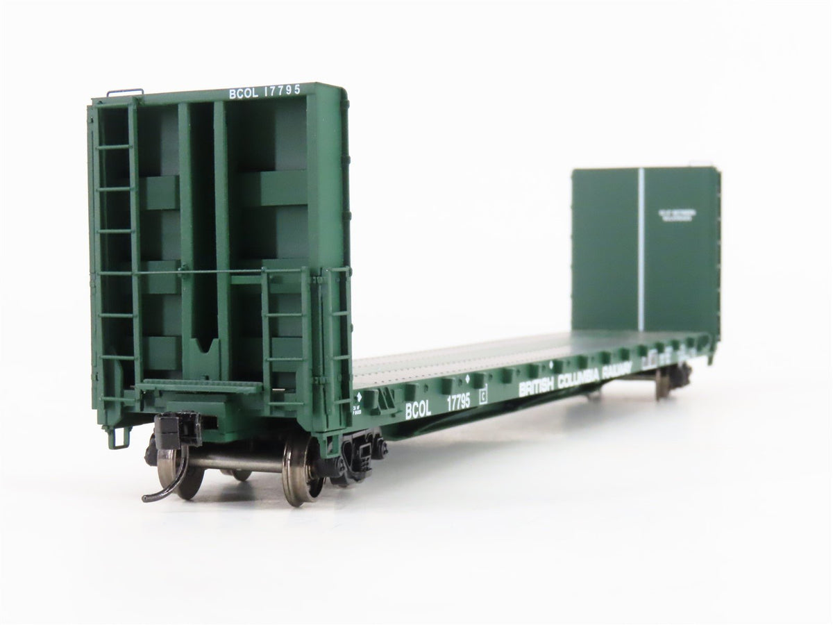 HO Scale Walthers Proto 920-104303 BCOL British Columbia Bulkhead Flat Car 17795