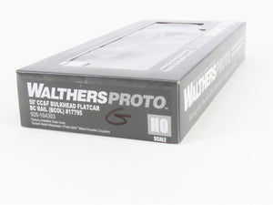 HO Scale Walthers Proto 920-104303 BCOL British Columbia Bulkhead Flat Car 17795