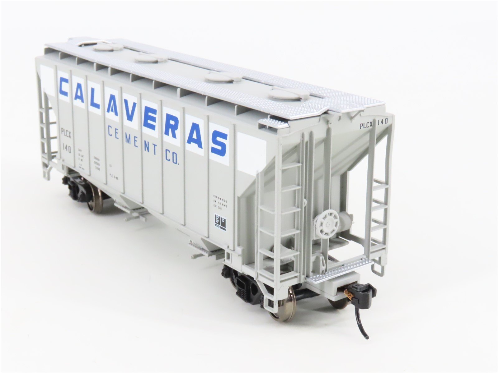 HO Walthers Gold Line 932-5388 PLCX Calaveras Cement 2-Bay Covered Hopper #140