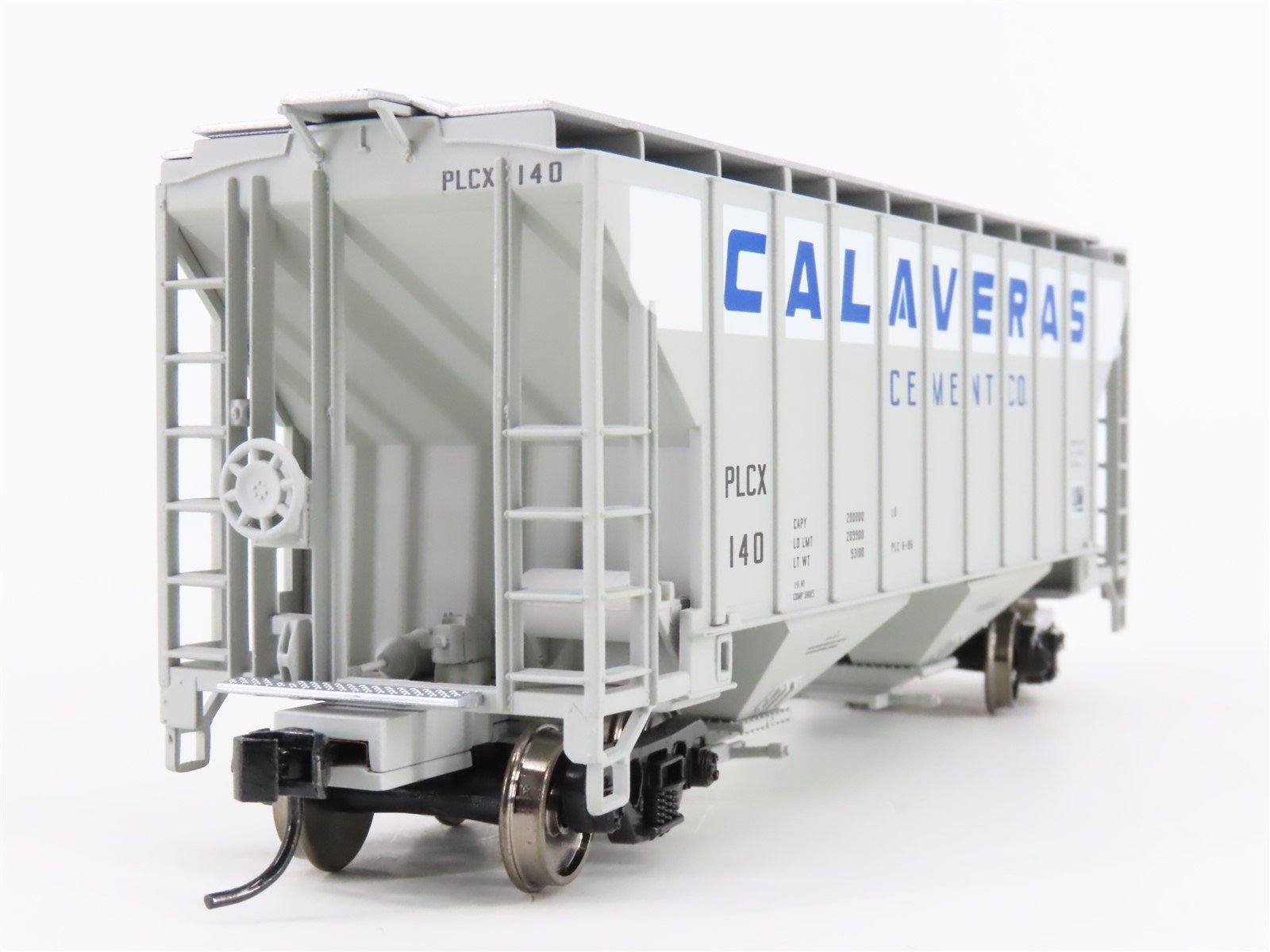HO Walthers Gold Line 932-5388 PLCX Calaveras Cement 2-Bay Covered Hopper #140