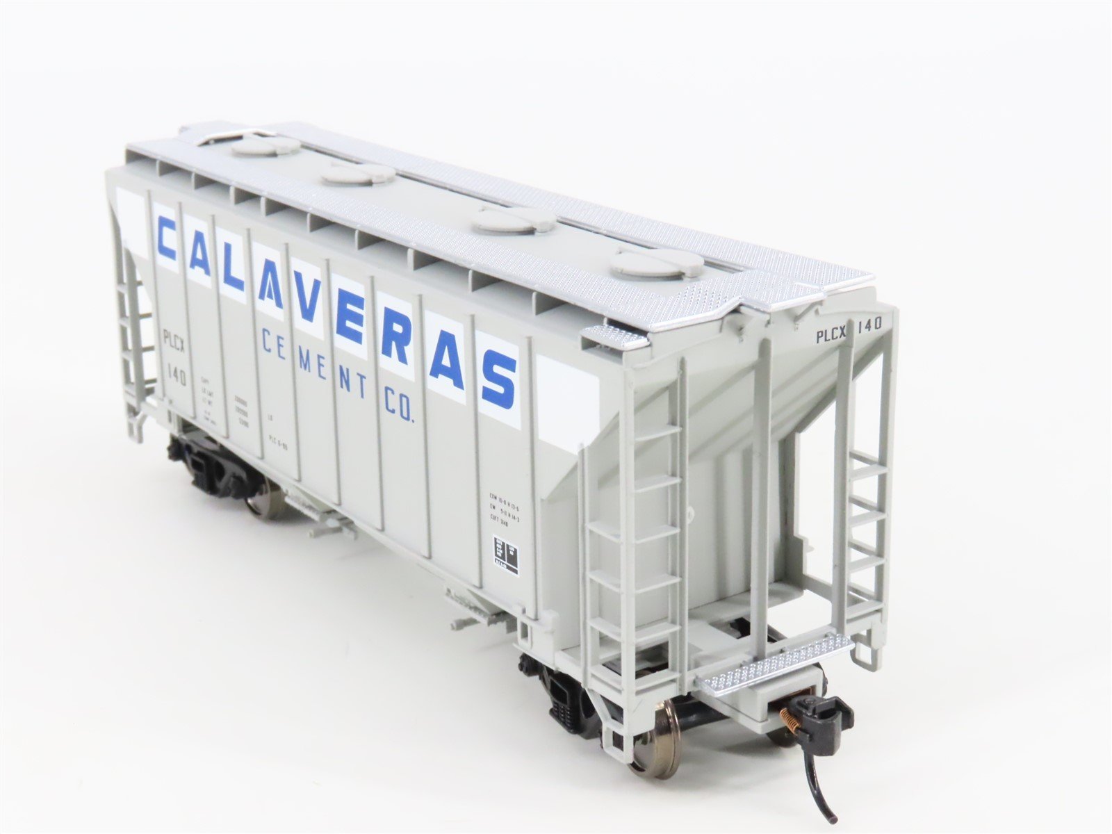 HO Walthers Gold Line 932-5388 PLCX Calaveras Cement 2-Bay Covered Hopper #140
