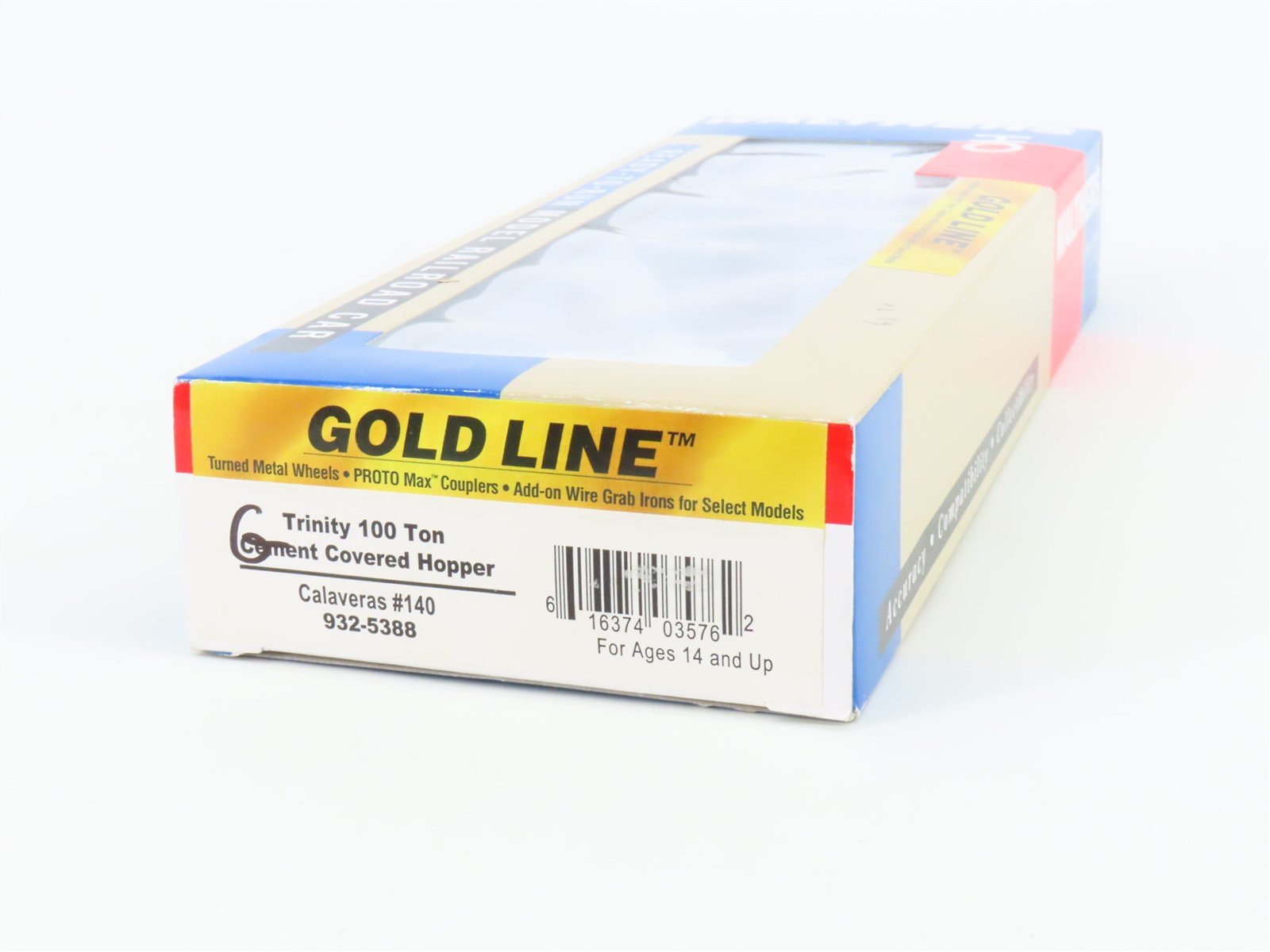 HO Walthers Gold Line 932-5388 PLCX Calaveras Cement 2-Bay Covered Hopper #140