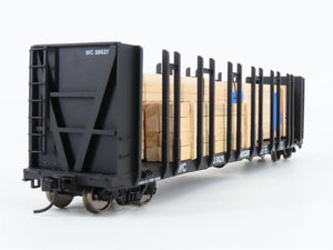 HO Walthers Gold Line 932-3165 WC Wisconsin Central Pulpwood Flat Car #38029