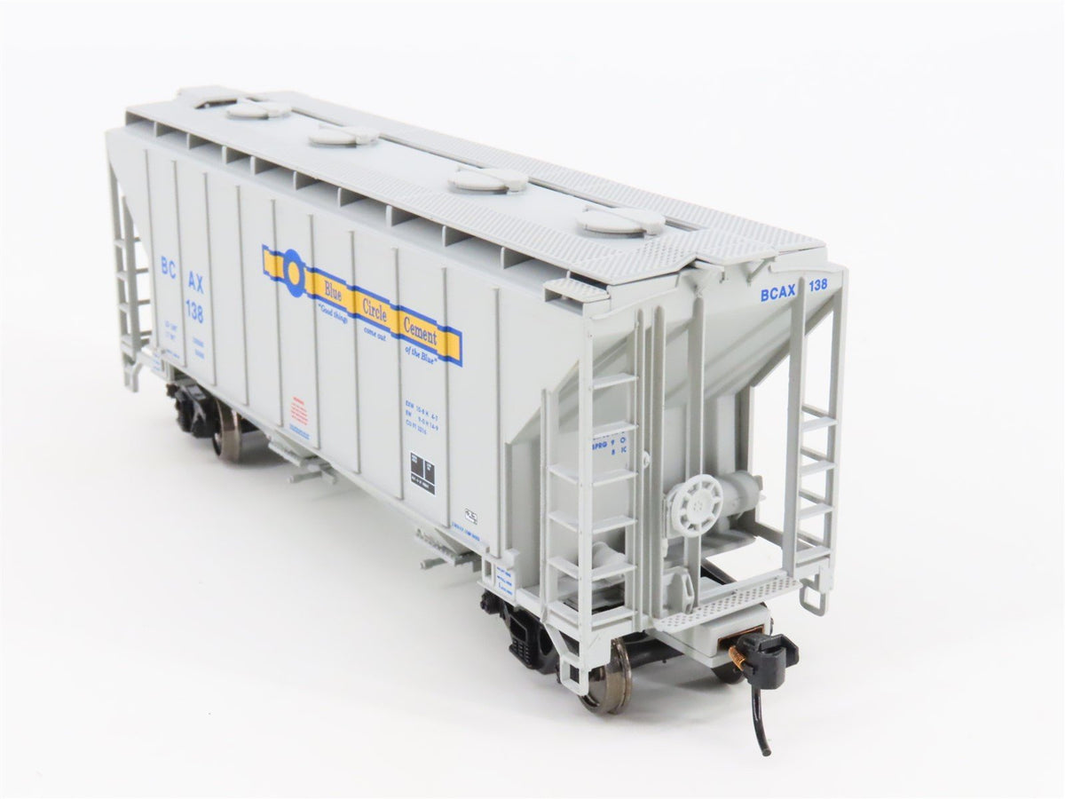 HO Scale Walthers Gold Line 932-41313 BCAX Blue Circle Cement 2-Bay Hopper #138