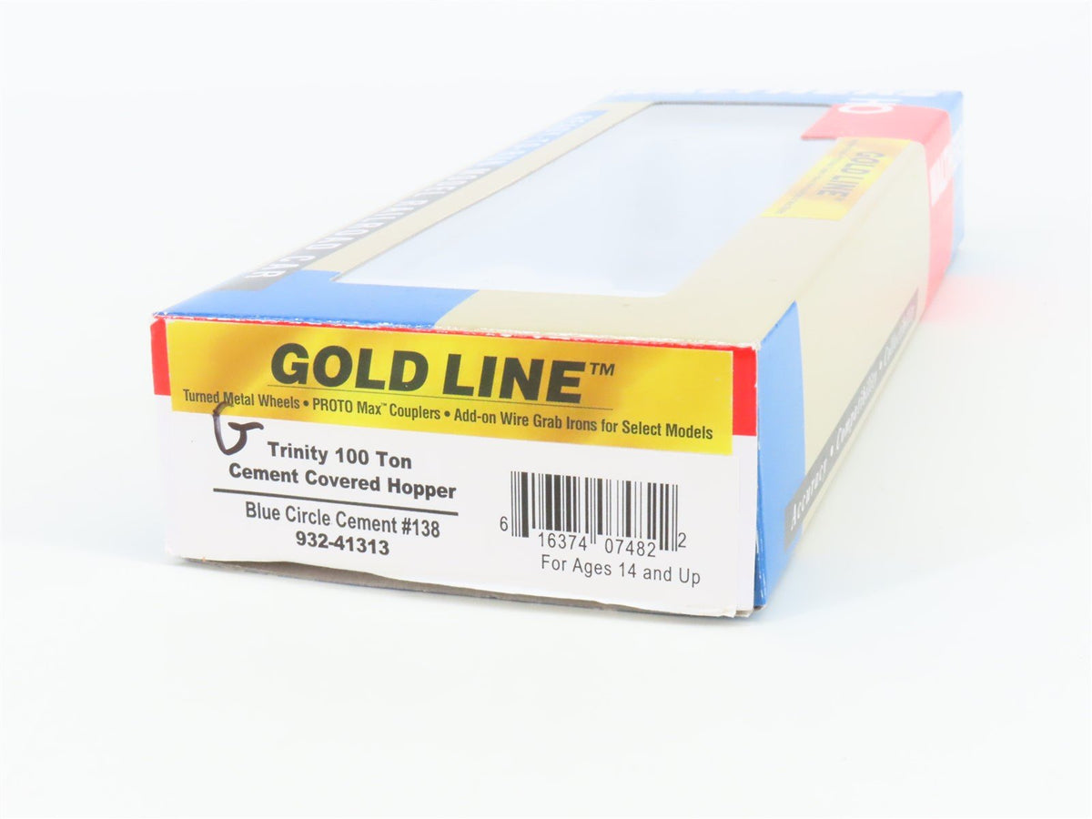 HO Scale Walthers Gold Line 932-41313 BCAX Blue Circle Cement 2-Bay Hopper #138