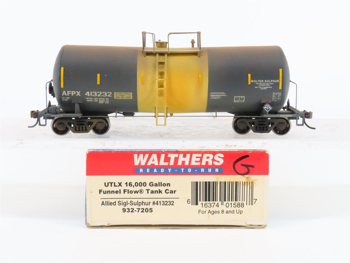 HO Scale Walthers 932-7205 AFPX 16K Gal. Funnel Flow Tank Car #413232 - Custom