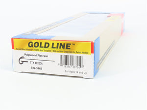 HO Walthers Gold Line 932-3167 TTPX TTX Trailer Train Pulpwood Flat Car #82036