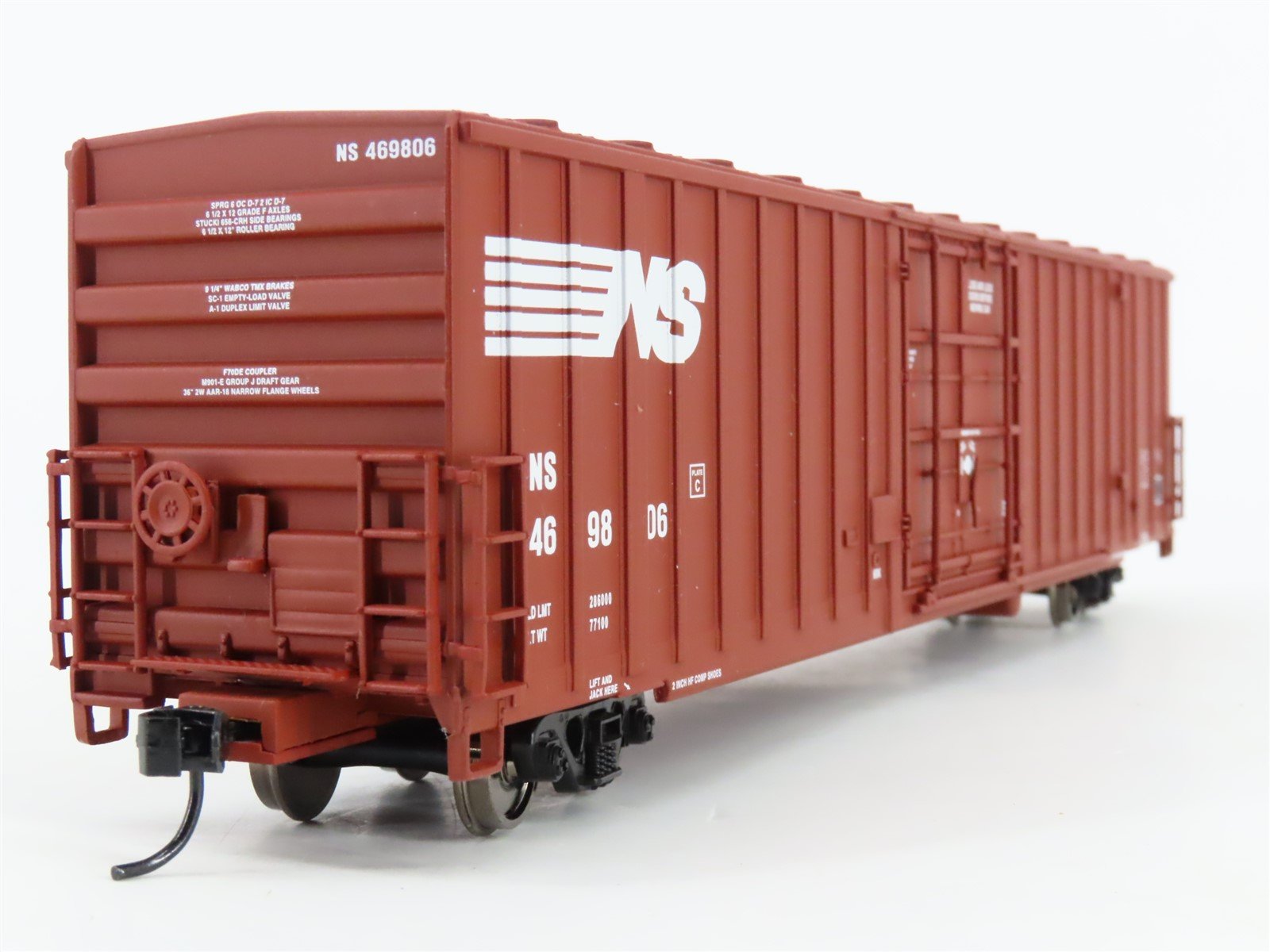 HO Scale Walthers 932-6043 NS Norfolk Southern 60' Gunderson Box Car #469806
