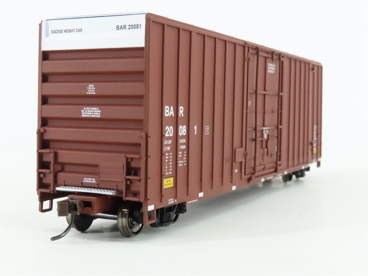 HO Scale Walthers 932-7116 BAR Gunderson 50&#39; Hi-Cube Paper Box Car #20081