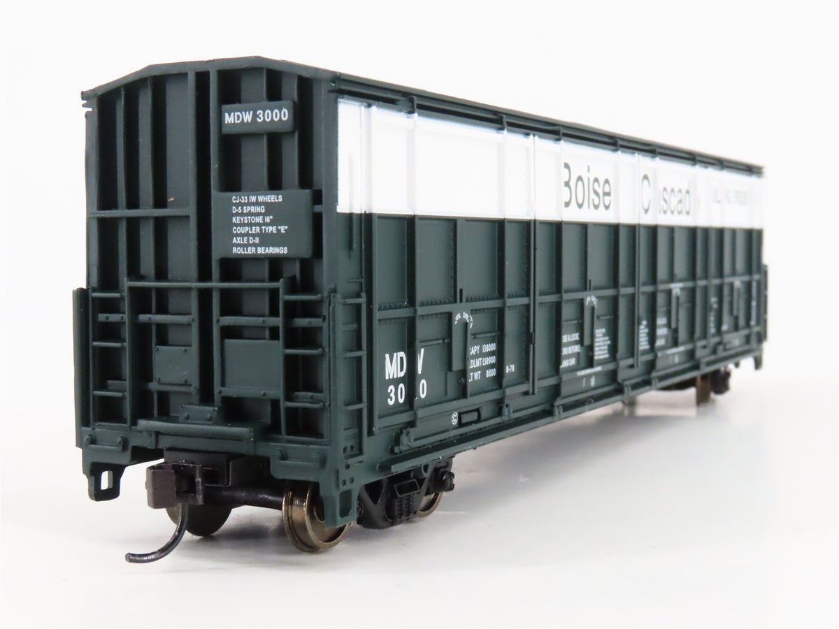 HO Scale Walthers 910-60602 MDW Boise Cascade 56&#39; All Door Box Car #3000
