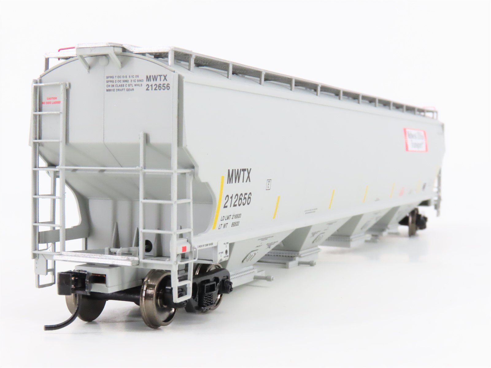 HO Walthers Platinum 932-41111 MWTX Midwest DDG Transport 4-Bay Hopper #212656