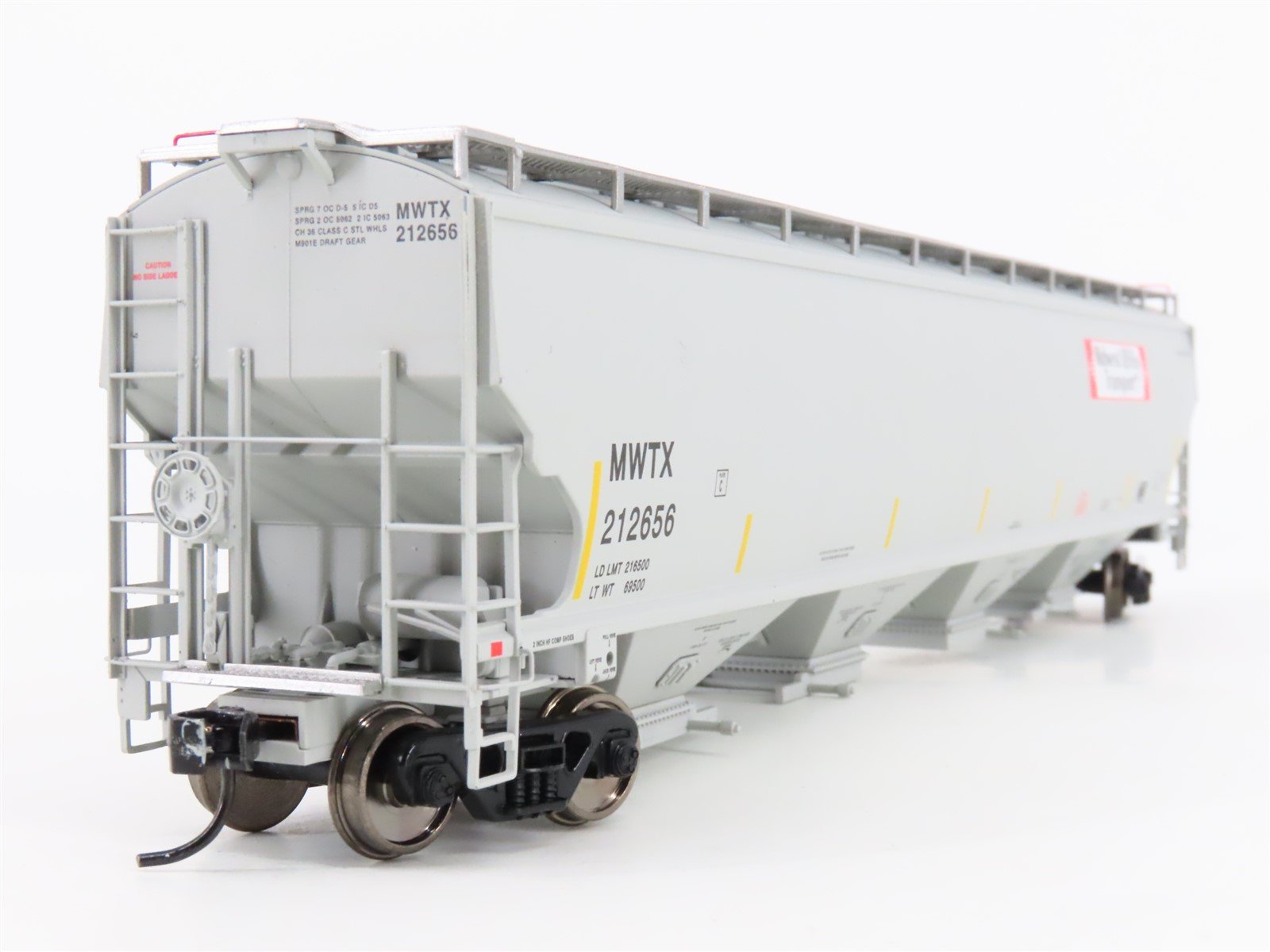 HO Walthers Platinum 932-41111 MWTX Midwest DDG Transport 4-Bay Hopper #212656
