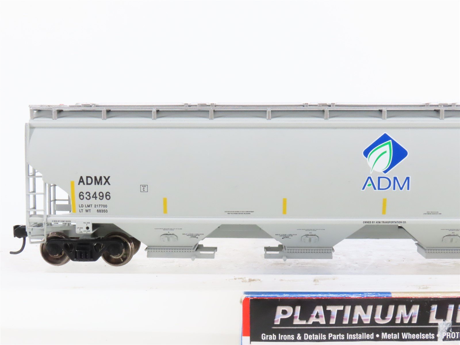 HO Scale Walthers Platinum 932-41106 ADMX ADM Trinity 6351 4-Bay Hopper #63496