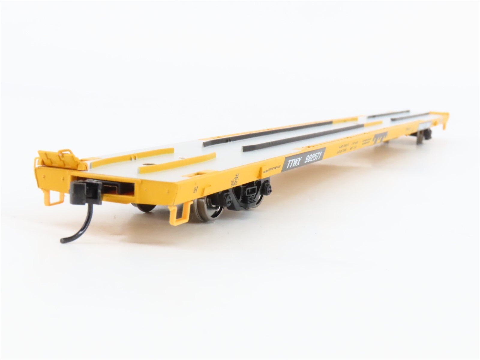 HO Scale Walthers Gold Line 932-40806 TTWX TTX Flat Car w/ ACF Hitches #982571