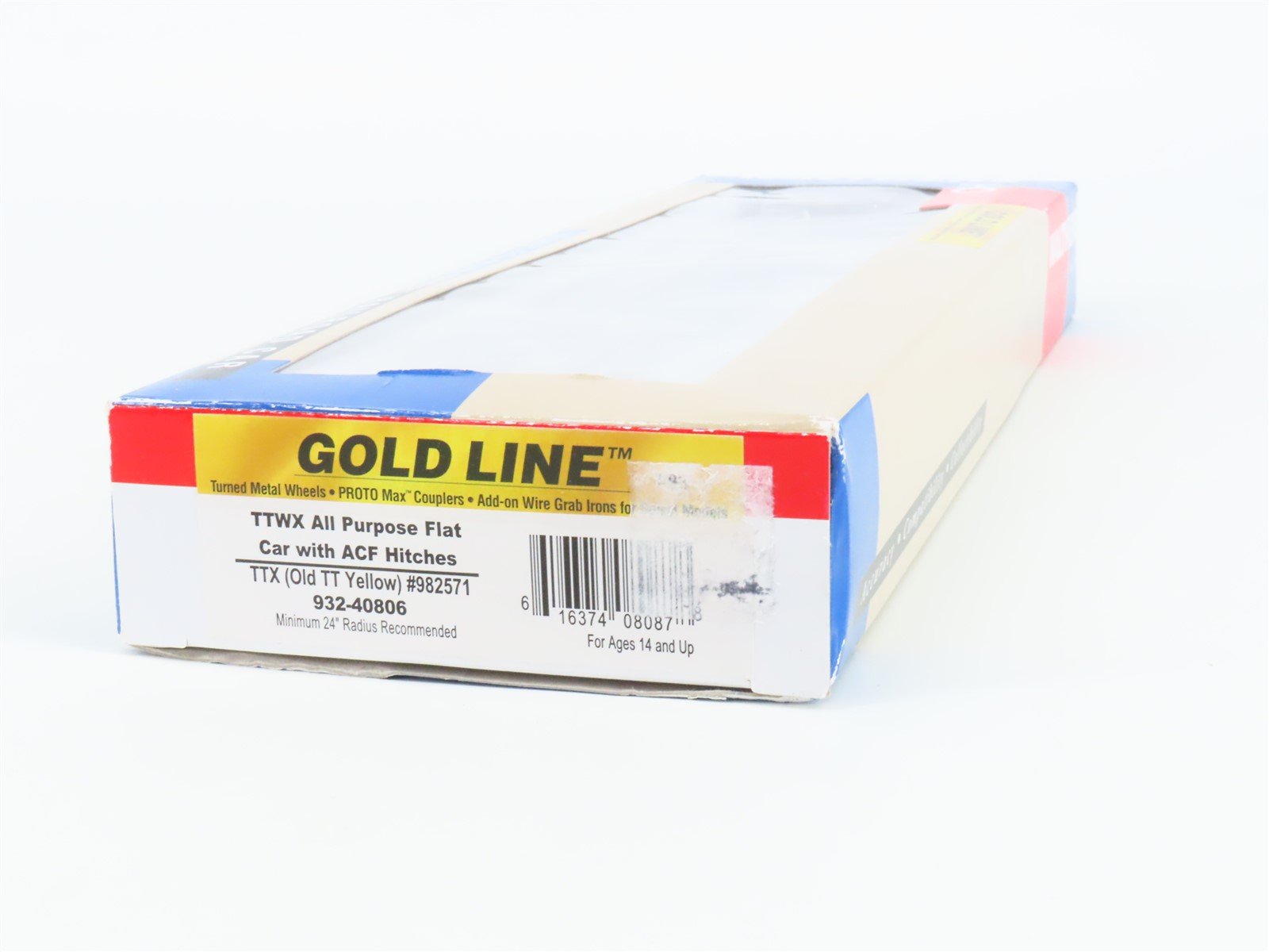 HO Scale Walthers Gold Line 932-40806 TTWX TTX Flat Car w/ ACF Hitches #982571