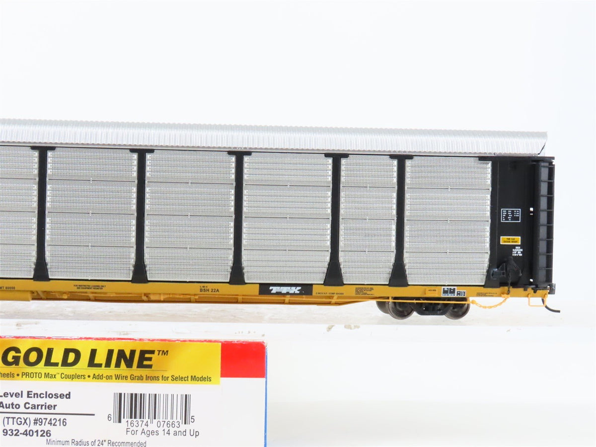 HO Walthers Gold Line 932-40126 TTGX CN Bi-Level Enclosed Auto Carrier #974216