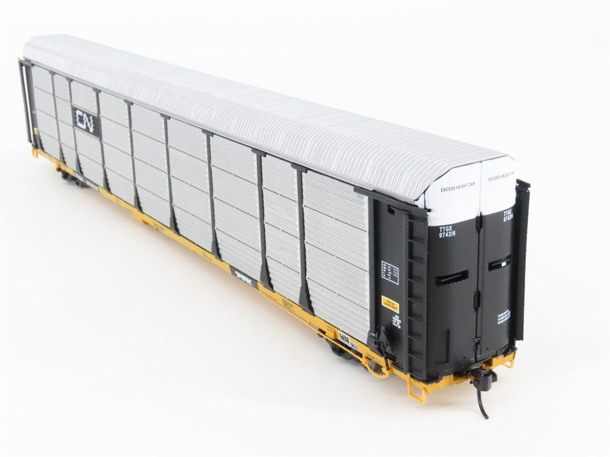 HO Walthers Gold Line 932-40126 TTGX CN Bi-Level Enclosed Auto Carrier #974216