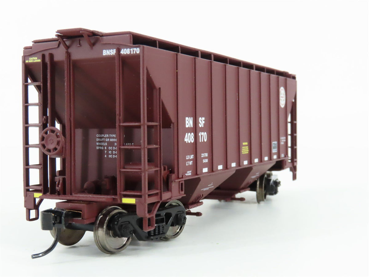 HO Scale Walthers Gold Line 932-41301 BNSF Railway 2-Bay Covered Hopper #408170
