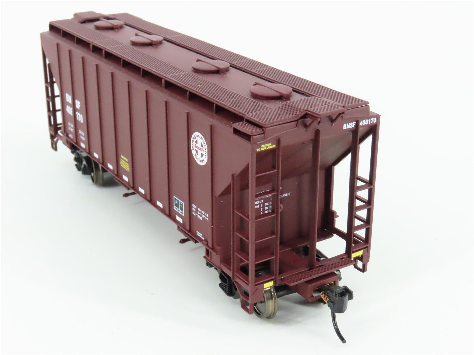 HO Scale Walthers Gold Line 932-41301 BNSF Railway 2-Bay Covered Hopper #408170