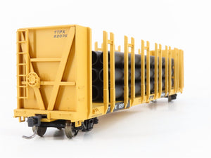 HO Walthers Gold Line 932-3167 TTPX TTX Pulpwood Flat Car #8203 w/ Custom Load