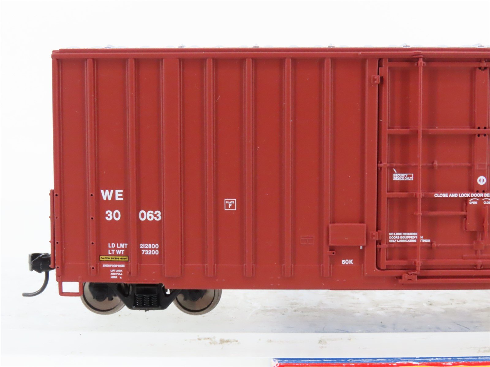 HO Scale Walthers Gold Line 932-7127 WE Wheeling & Lake Erie 50' Box Car #30063