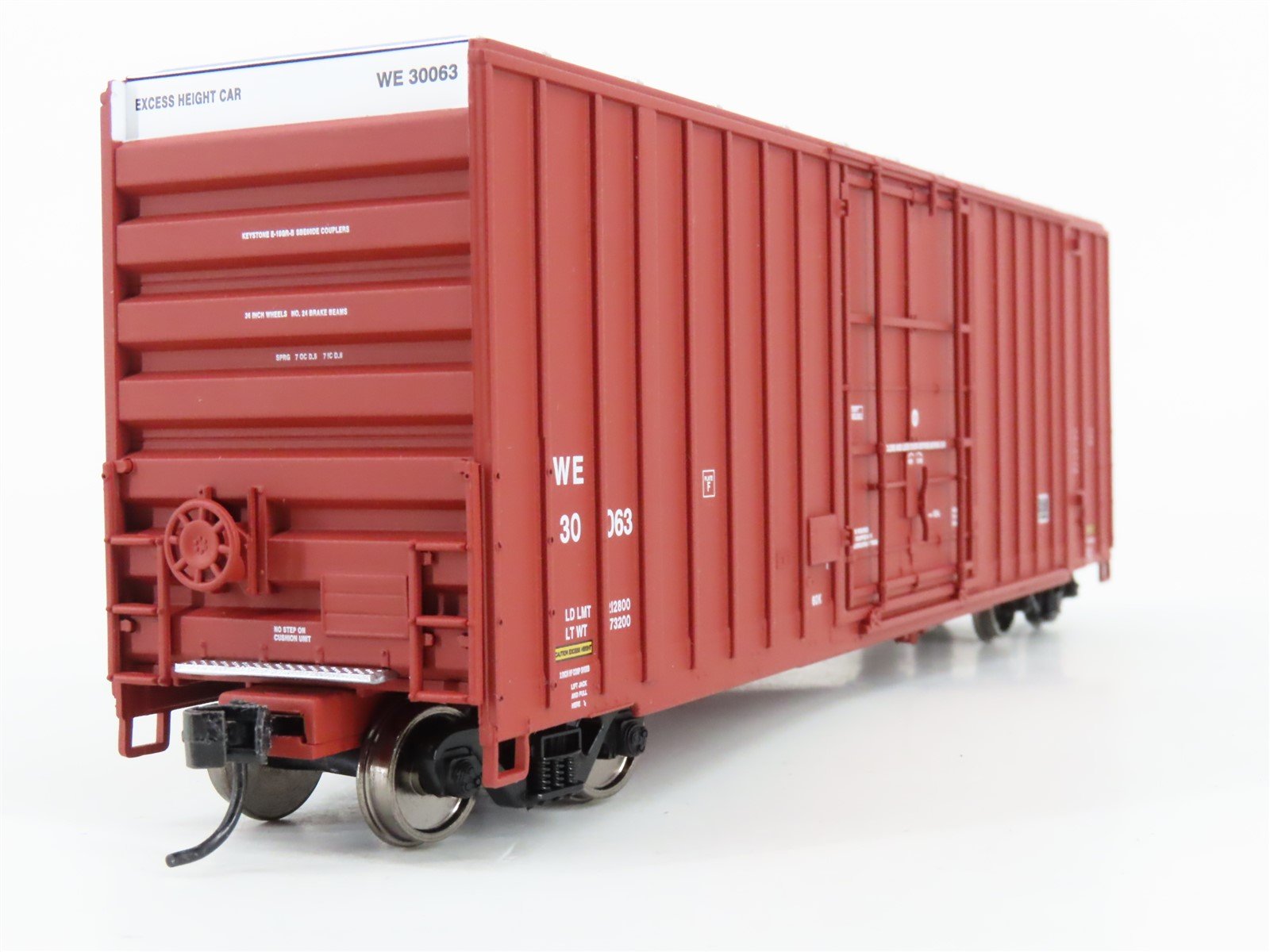 HO Scale Walthers Gold Line 932-7127 WE Wheeling & Lake Erie 50' Box Car #30063