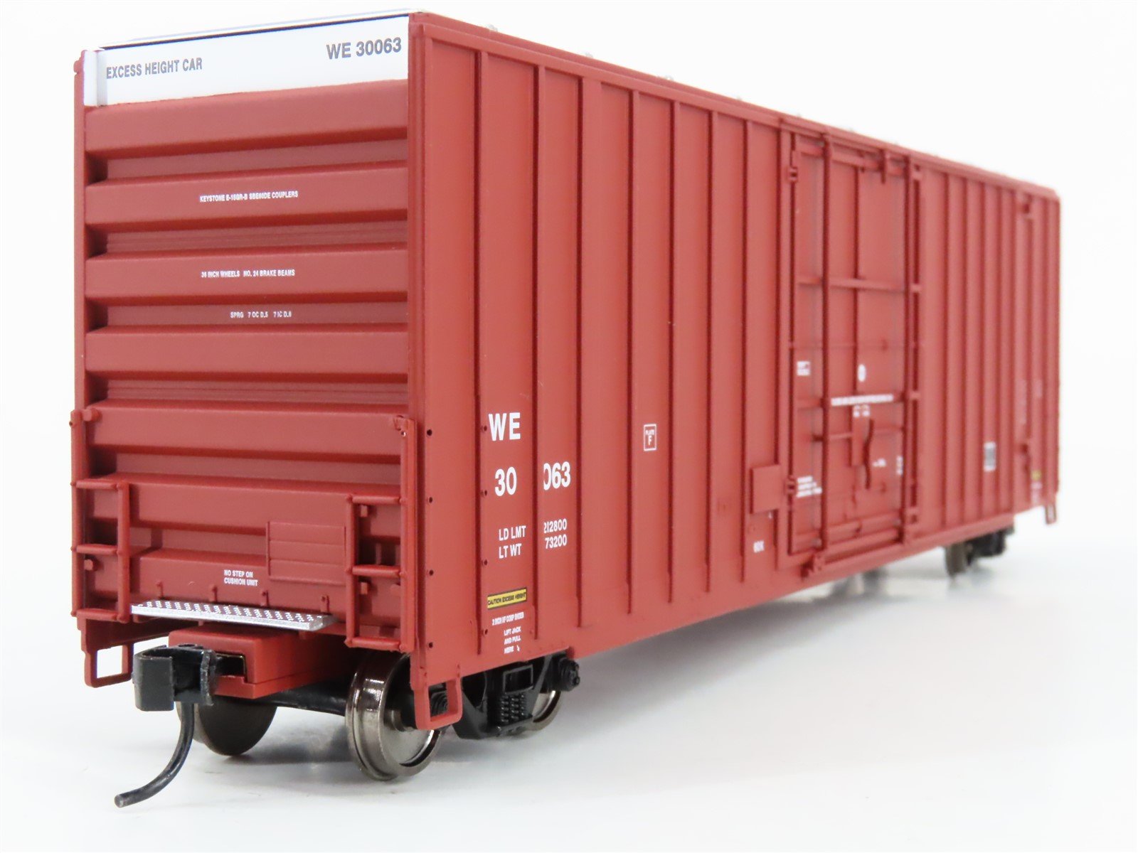 HO Scale Walthers Gold Line 932-7127 WE Wheeling & Lake Erie 50' Box Car #30063