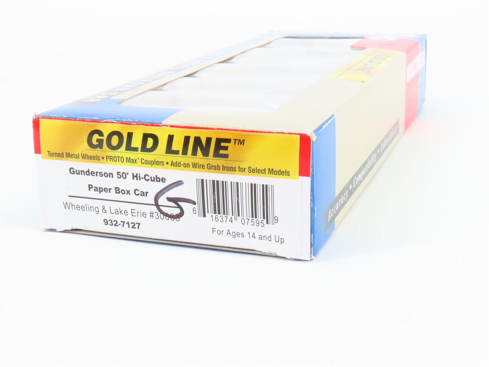 HO Scale Walthers Gold Line 932-7127 WE Wheeling & Lake Erie 50' Box Car #30063