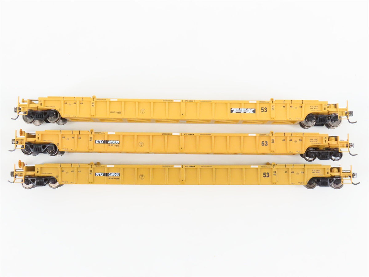HO Scale Walthers 932-3942 DTTX TTX NSC 3-Unit 53&#39; Well Car #620630