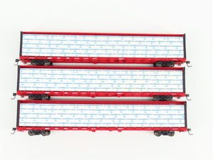 HO Scale Walthers 932-34104 CSXT CSX 72' Center Beam Flat Car (3-Pack)