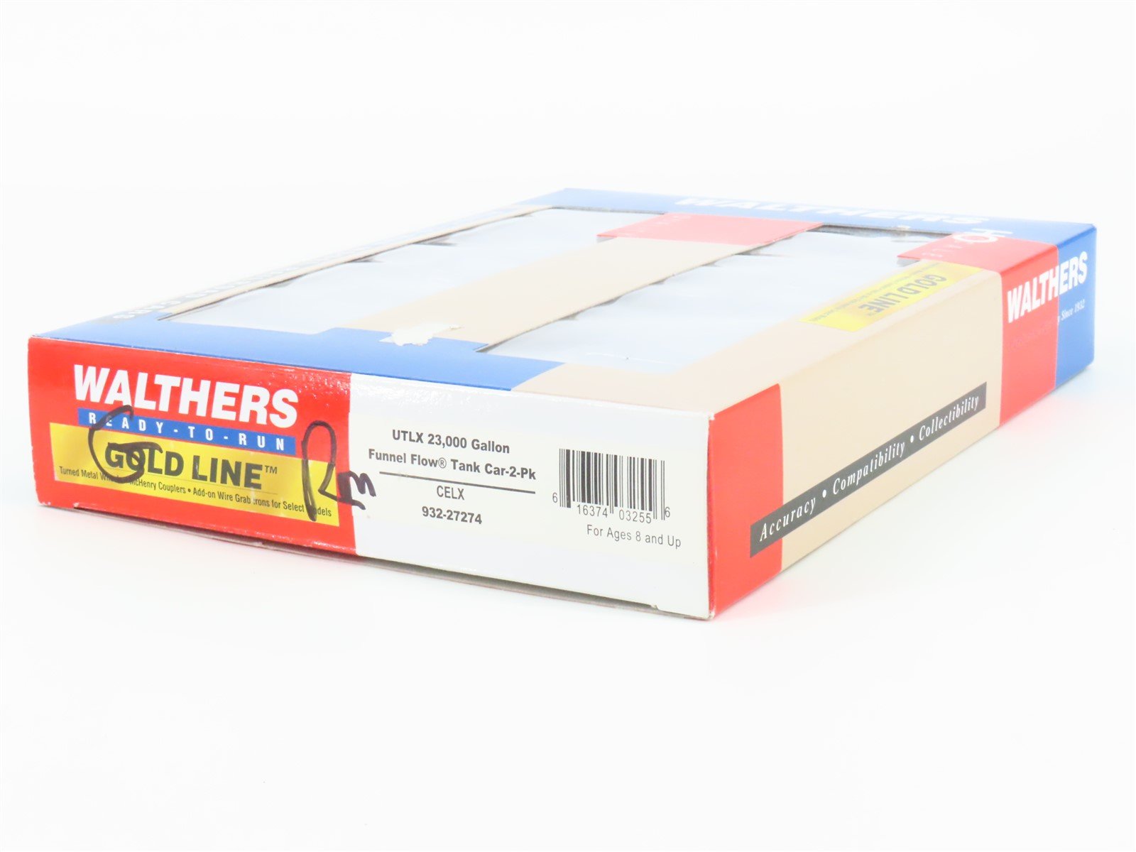 HO Scale Walthers Gold Line 932-27274 CELX 23K Gal. Funnel Flow Tank Car 2-Pack