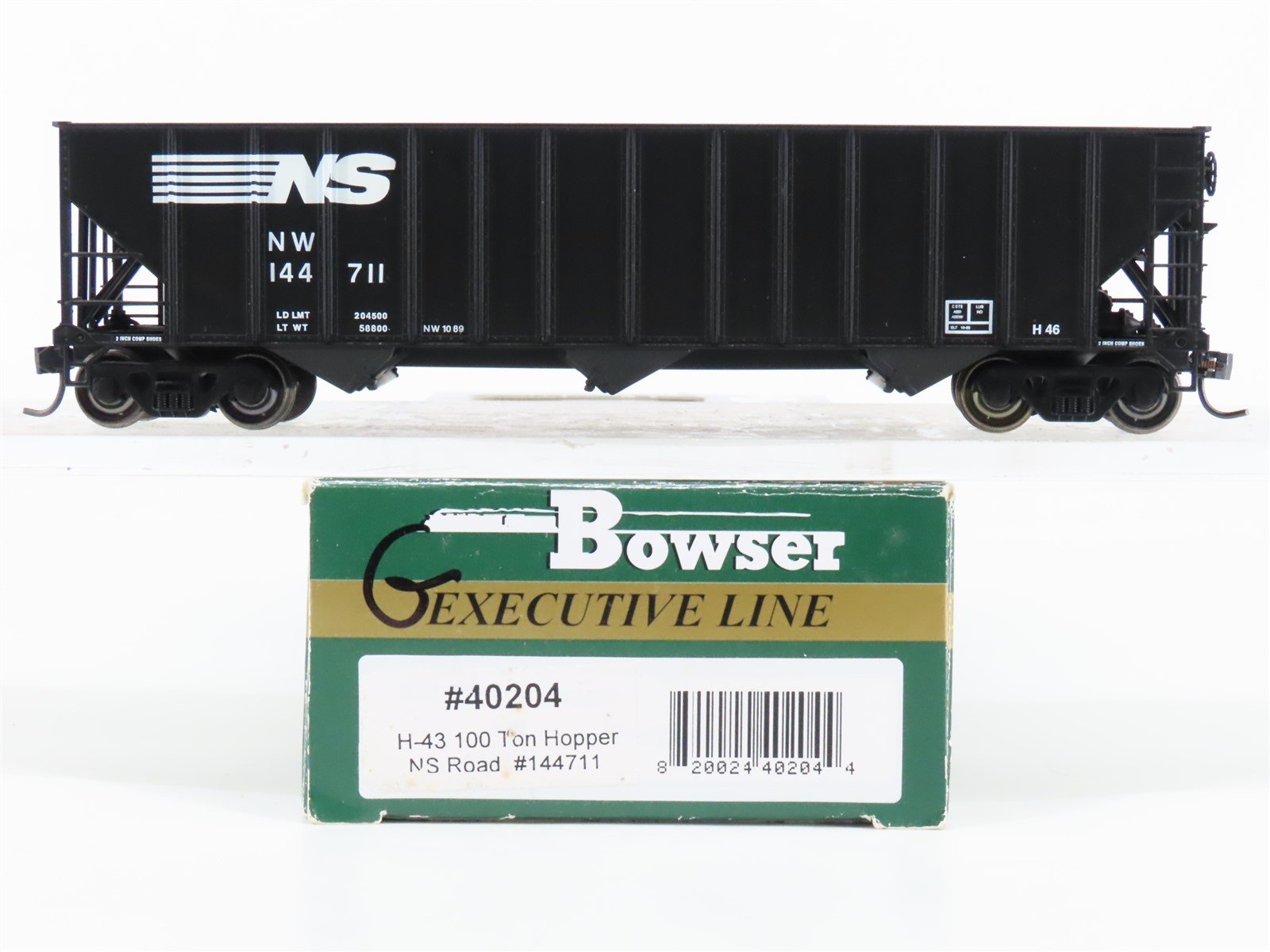 HO Bowser Stewart Hobbies Executive Line 40204 NS 3-Bay Open Hopper #144711