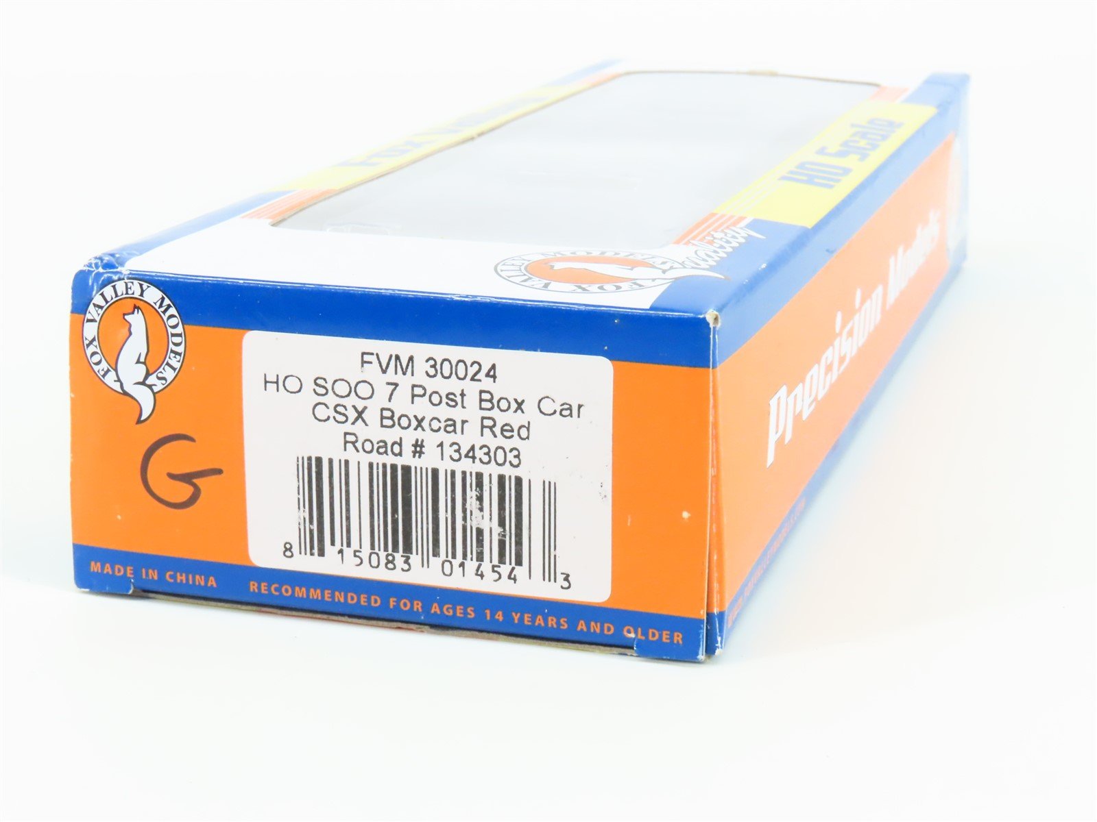 HO Scale Fox Valley Models FVM 30024 CSXT CSX Plug Door Box Car #134303