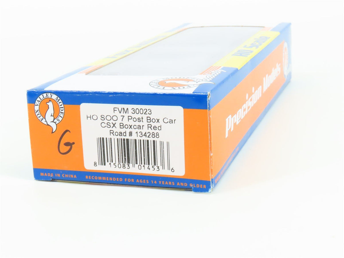 HO Scale Fox Valley Models FVM 30023 CSXT CSX Plug Door Box Car #134288