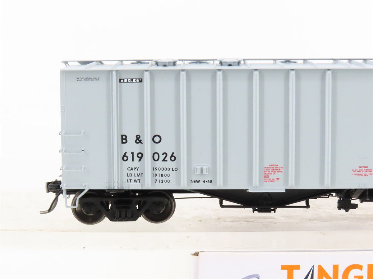 HO Scale Tangent 16010-01 B&amp;O Baltimore &amp; Ohio Airslide Covered Hopper #619026