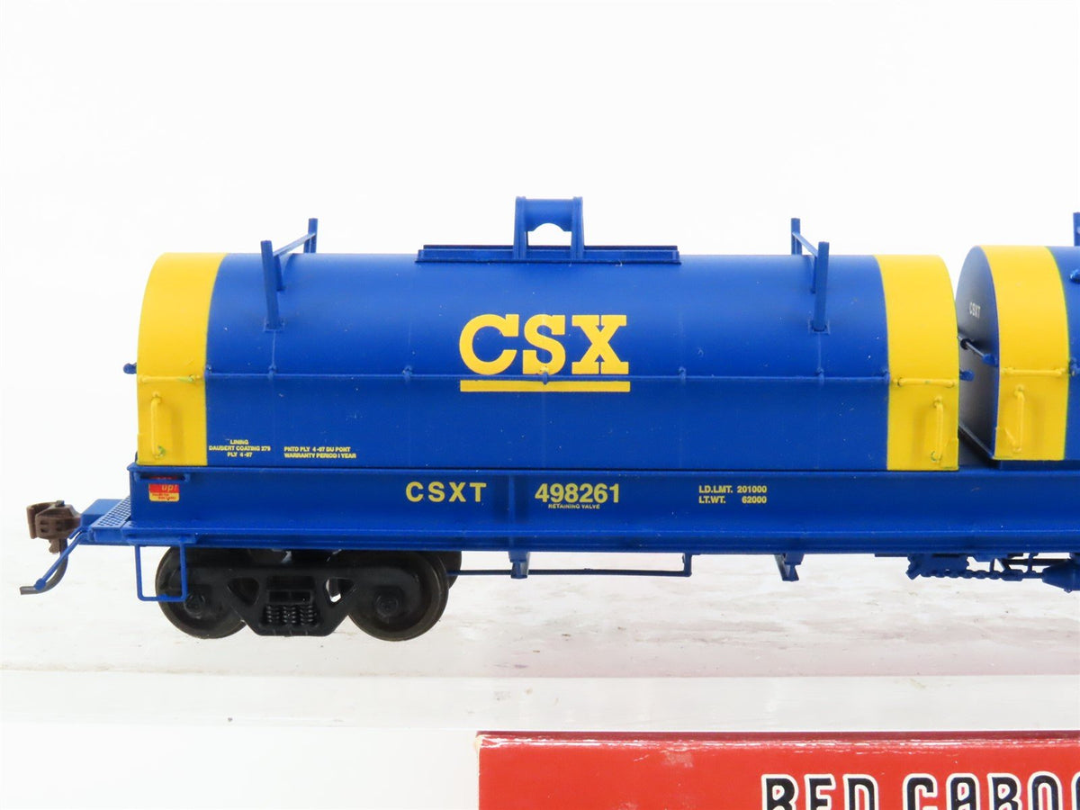 HO Scale Red Caboose RR-32501-15 CSXT CSX 100-Ton Evans Coil Car #498261