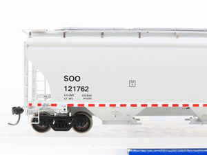 HO Scale Athearn 89254 CP SOO Canadian Pacific 3-Bay Covered Hopper #121762