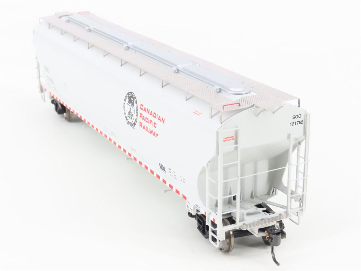 HO Scale Athearn 89254 CP SOO Canadian Pacific 3-Bay Covered Hopper #121762