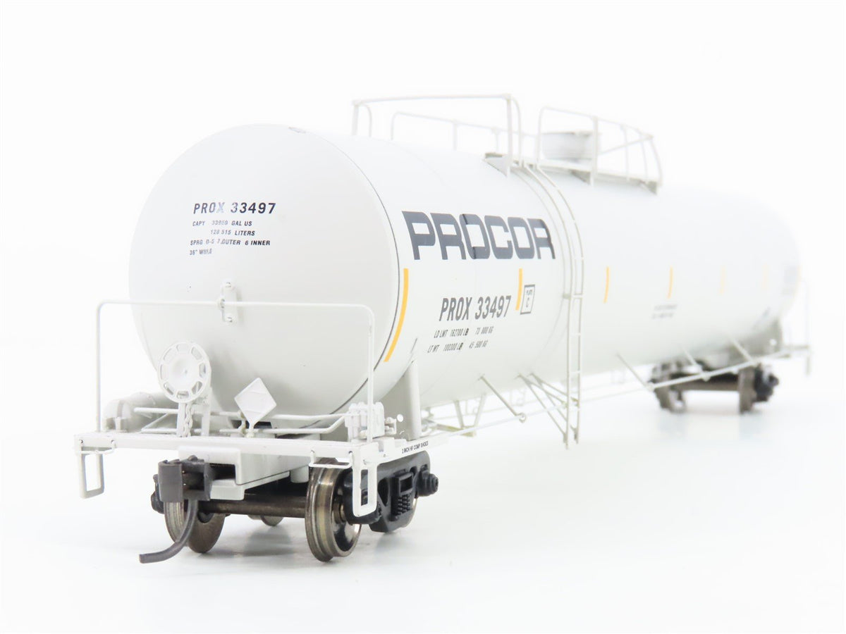 HO Scale Athearn 96416 PROX Procor 33K Gallon Tank Car #33497