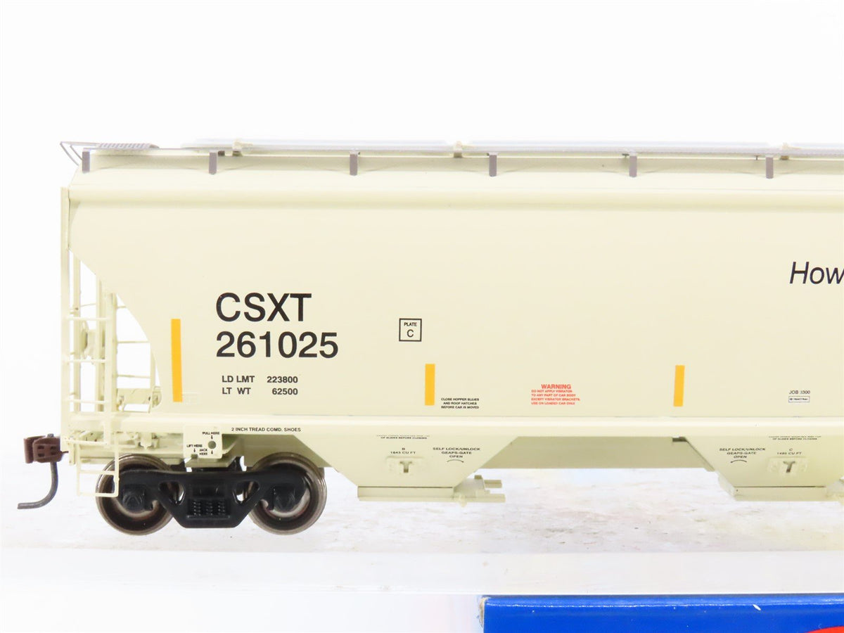 HO Scale Athearn 89422 CSXT 3-Bay Covered Hopper #261025