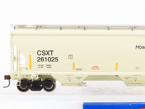 HO Scale Athearn 89422 CSXT 3-Bay Covered Hopper #261025